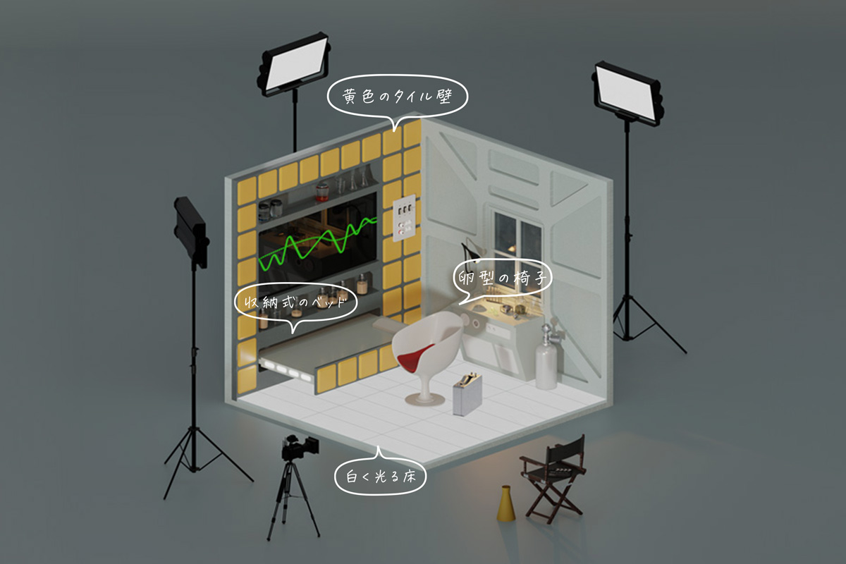 刺繍 絵画 SF 宇宙船 昭和レトロ