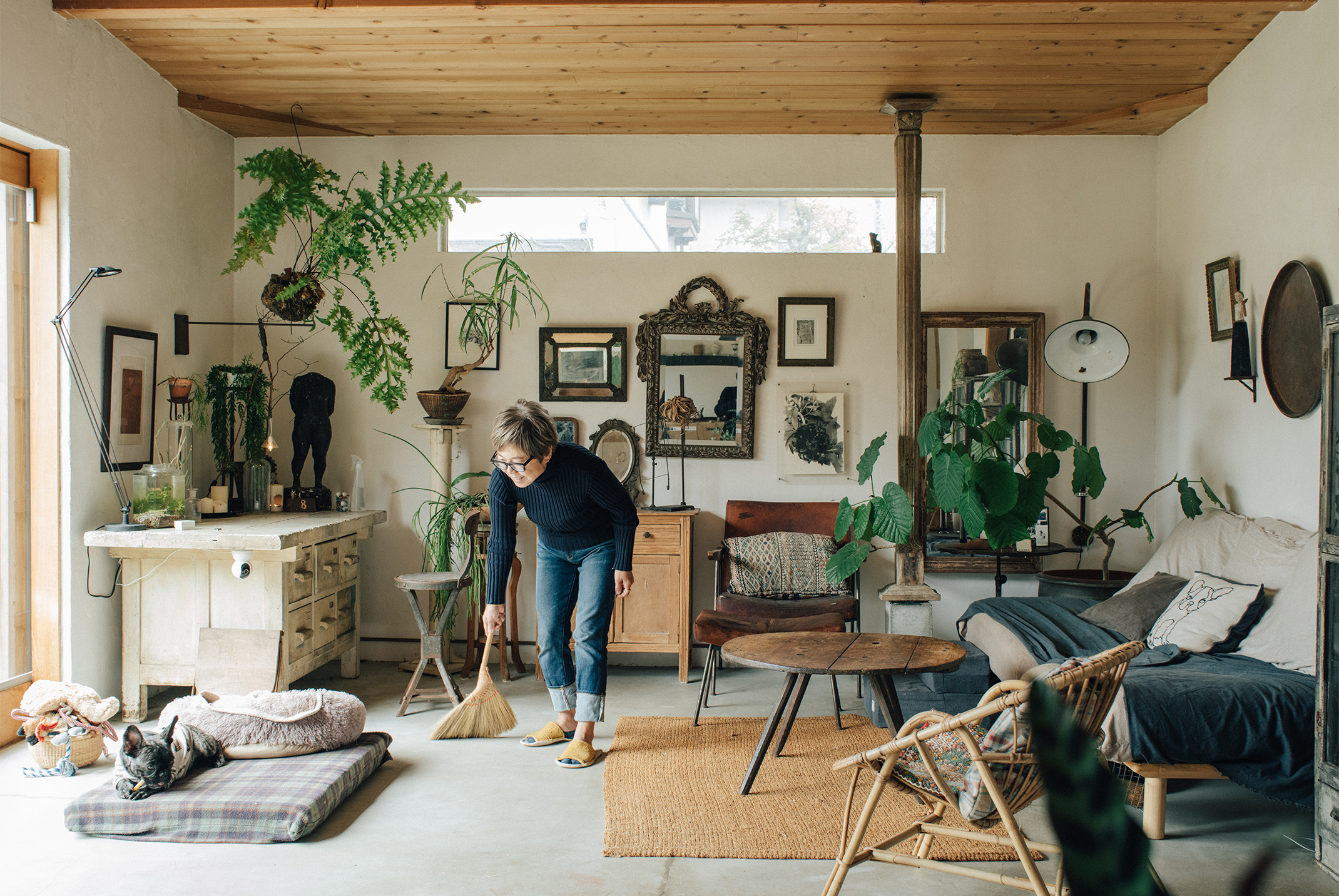 モルタル床の掃除がしやす | HOUSE RECIPE